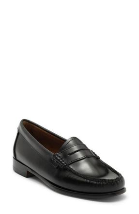 G.H. Bass & Co. Whitney Weejuns Penny Loafer in Black at Nordstrom, Size 11