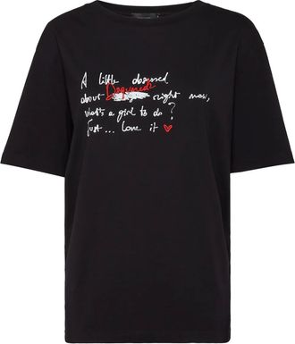 Dsquared2 T-shirt con ricamo - Nero