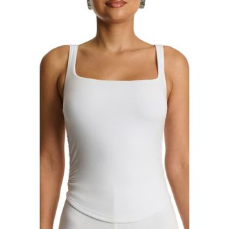 Naked Wardrobe Smooth Tank in White at Nordstrom Rack, Size Large
