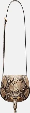 Chlo&eacute; Chlo&eacute; Marcie Mini snake-effect leather crossbody bag