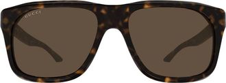 Gucci Sunglasses, unisex, Brown, Size: 55 MM Gg2077S Sunglasses