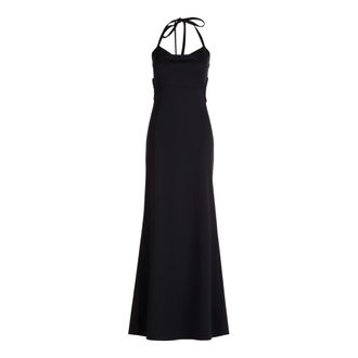 Vera Mont Elegante Maxi Jurk met Cut-Outs - Dames - Avondkleed - Zwart - XL - Kleedjes