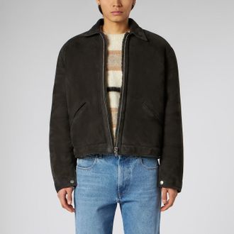1989 STUDIO Giacca shearling marrone scuro