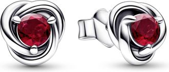 Pandora July Birthstone Eternity Circle Stud Earrings