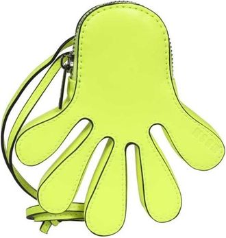 Msgm Portemonnee met rits en schouderriem - Heren - Portefeuilles - Groen - ONE Size - Accessoires