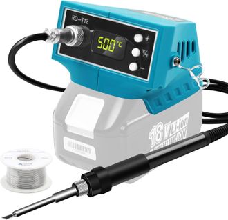 OEM Juego De Soldador Digital De 72 W Para Bater&iacute;a Ma-kita De 18 V, Soldador Ac/dc Con Fuente De Alimentaci&oacute;n Y Alambre De Soldadura, Estaci&oacute;n De Soldadur