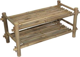 Decoclico Zapatero de bamb&uacute; de 2 niveles