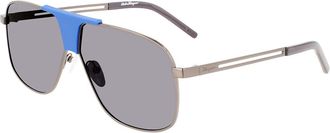 Ferragamo SF 292S 029 Mens Sunglasses Grey Size 63