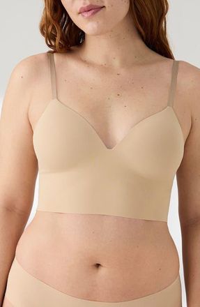 True & Co. True Body Boost Longline Bralette in Desert at Nordstrom, Size Medium
