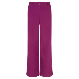 Ydence Solange Tall Wide Broeken - Dames - Wijde Broeken - Roze - S - Leer - Broeken