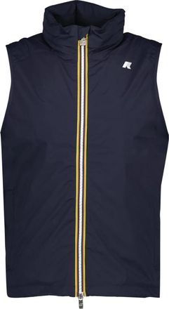 K-Way Valen Vest - Heren - Bodywarmers - Blauw - S - Katoen - Jassen
