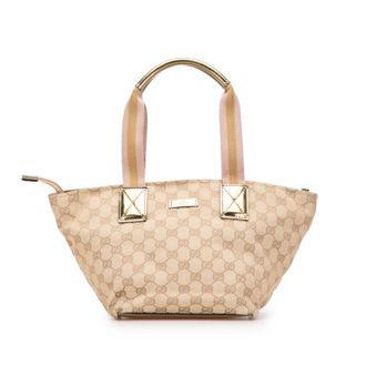 Gucci Tweedehands Gg Canvas Web Handtas