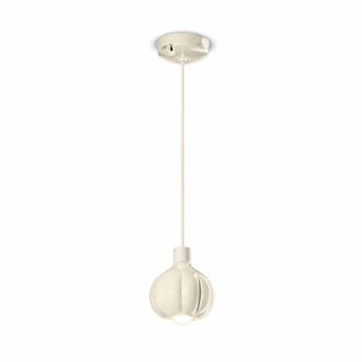 Ferroluce Afoxe Cream Small Pendant Lamp