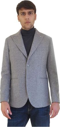 AT.P. CO Roger Jacket - Heren - Blazers - Grijs - XL - Wol - Jassen