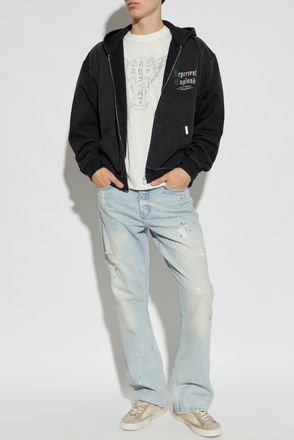 Represent T-shirt With Print, Mens, Cream