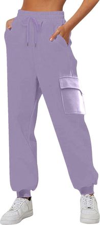 Generic Baggy Joggers, Cargo Trousers Women Plain Tracksuit Bottoms Ladies Joggers High Waisted Baggy Wide Leg Casual Gym Lounge Streetwear Work Sports Combat