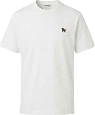 Burberry Seth MED T-Shirt - Heren - T-shirts - Wit - XL - Tops