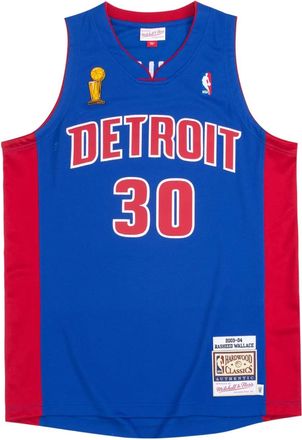 Mitchell & Ness Top 2003/04 NBA Finals Rasheed Wallace Detroit Pistons authentic - Blu