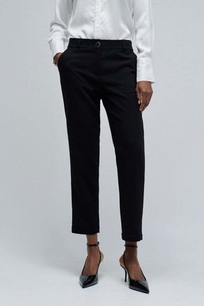 Salsa Chinos SALSA Salsa Jeans Chinohose Basic High Waist Chino, Damen, Gr. 29, L&auml;nge 28, schwarz, Obermaterial: 63% Polyester PES. 32% Viskose CV. 5% Elast