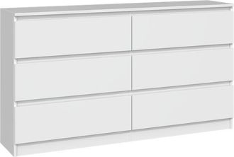 OEM C&oacute;moda Moderna Para Sal&oacute;n, Dormitorio O Habitaci&oacute;n Infantil - Blanco Mate, 140 Cm