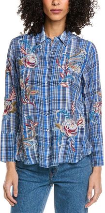 Johnny Was Alexa Silk Shirt