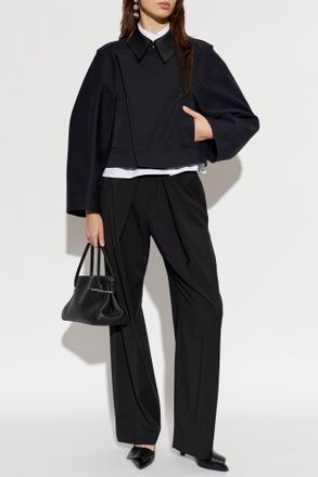 Givenchy Jacket With Pockets, Womens, Navy Blue