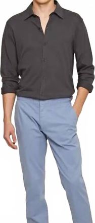 Orlebar Brown Giles Cotton Silk Shirt In Piranha Grey