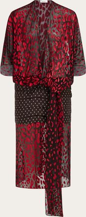 Ferragamo Women Silk and viscose dress Red