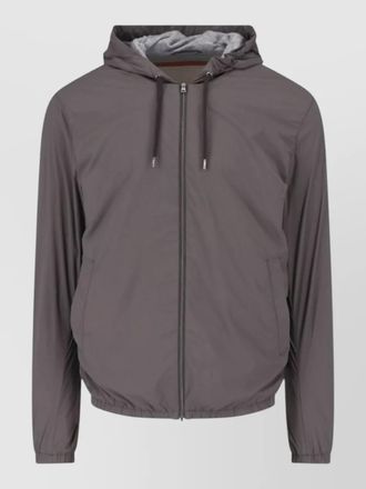 Herno hooded coat drawstring hood elastic cuffs