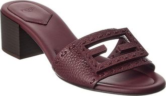 Fendi Fendi Baguette Leather Sandal