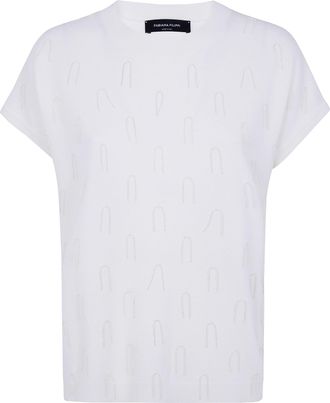 Fabiana Filippi Sweater Cap Sleeve Platinum
