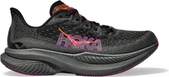 Hoka One One Womens Mach 6 Road-Running Shoes Black 6
