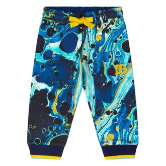 Dolce & Gabbana Marble Print Baby Joggers - male - Dolce & Gabbana - Sweatpants - Multicolor - 18 M - Kids