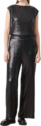 Suncoo James Sequin Pants In Noir