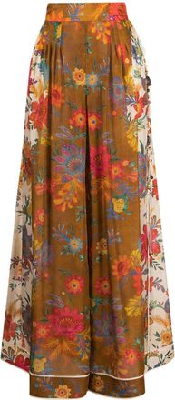 Zimmermann Ginger Relaxed silk trousers - women - Silk - 0 - Neutrals