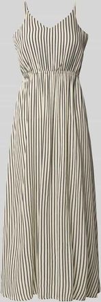 Ichi Midikleid aus reiner Viskose Modell Marrakech in Offwhite, Gr&ouml;&szlig;e XXL