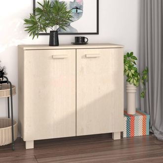 vidaXL Furniture Limited - Aparador Hamar Madera De Pino Maciza Marr&oacute;n