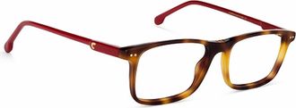 Carrera Womens 2001Tn Rectangle Eyeglasses In Light Tortoise Red