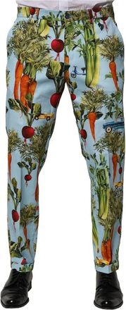 Dolce & Gabbana Multicolor Tapered Herenbroek - Heren - Slim Fit Broeken - Veelkleurig - XS - Katoen - Broeken