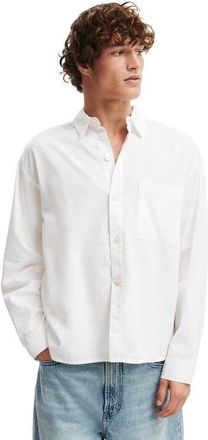 Cotton On Mens Eli Long Sleeve Shirt in White at Nordstrom, Size Xx-Large