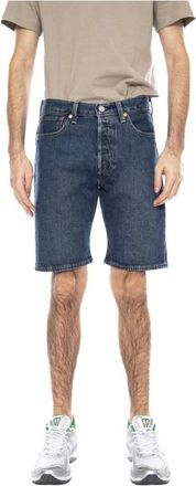 Levi's 501 Original Shorts - Heren - Denim shorts - Blauw - W36 - Katoen - Korte Broeken