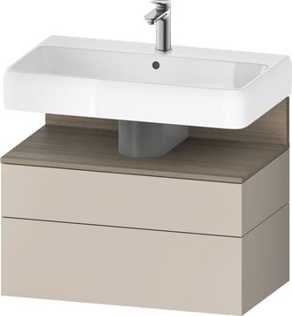 Duravit Qatego Mueble Bajo Lavabo, 1 Extra&iacute;ble Y 1 Caj&oacute;n, - Duravit
