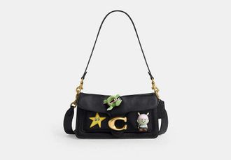 Coach Brain Dead Soft Tabby Shoulder Bag 26 With Pins