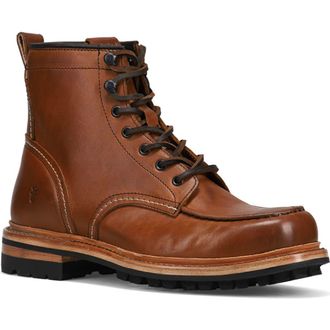 Frye Hudson Lug Work Boot in Caramel at Nordstrom, Size 8