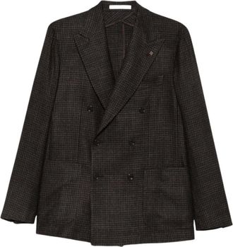 Tagliatore Montecarlo Jas - Heren - Jassen - Bruin - Maat: L Zijde