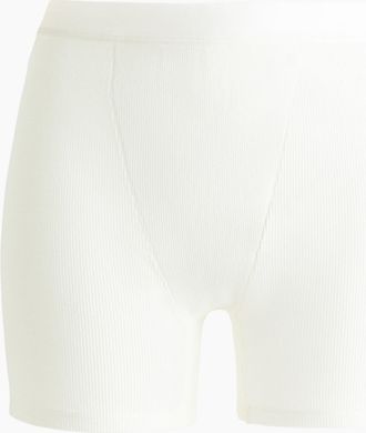 H&M Gerippte Boxershorts aus Baumwolle - White