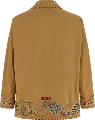 Bode Mens Beige Cotton Blazer Clothing