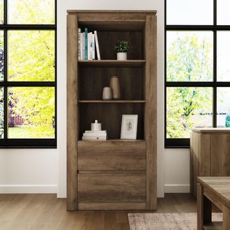 GFW Canyon Oak Bookcase in Light Oak