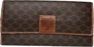 Celine Pre-owned Vintage Leren Portemonnee - Dames - Vintage Accessoires - Bruin - ONE Size - Leer - Vintage