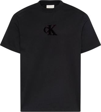 Calvin Klein logo T-shirt - men - Cotton - S - Black